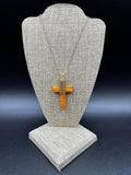 Wooden Cross Necklace