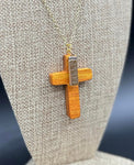 Wooden Cross Necklace